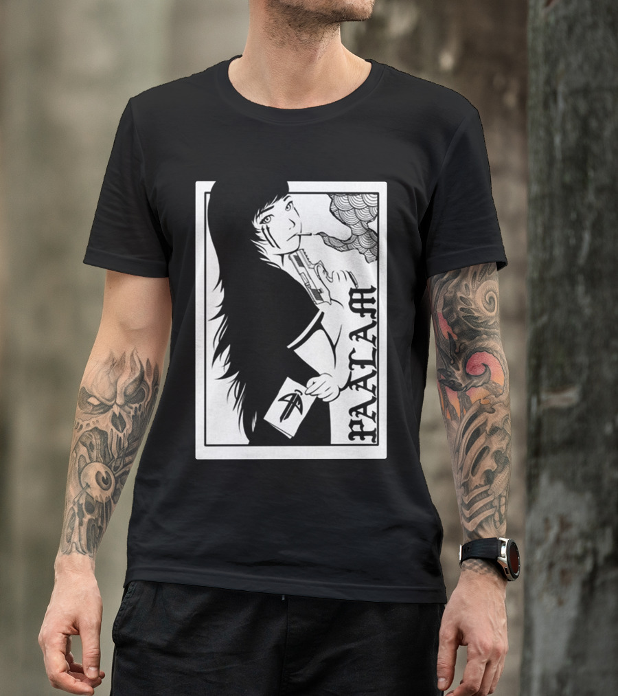 Paalam Playing Card Woman With Gun And Envelope T-Shirt