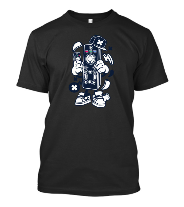 Remote Control Character With Sneakers And Cap T-Shirt