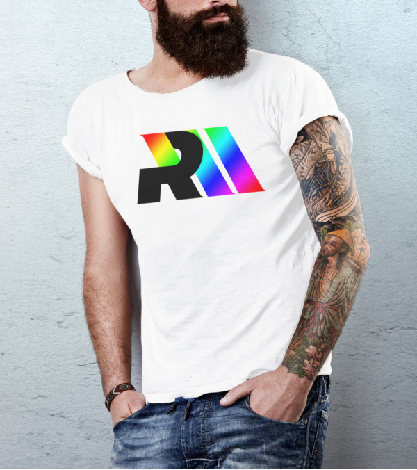 Robert Robix Rainbow Initials T-Shirt