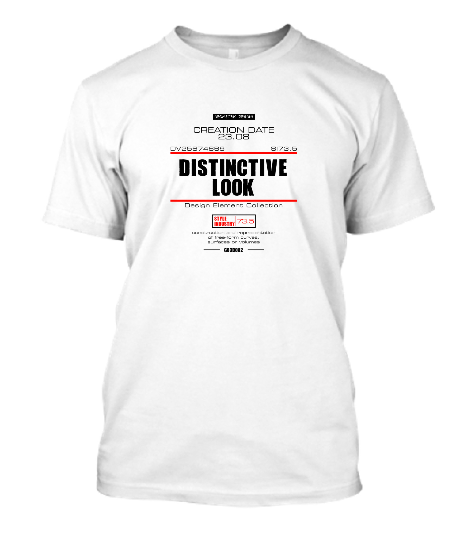 Distinctive Look Style Industry 73.5 Segmentic Design Creation Date 23.06 T-Shirt