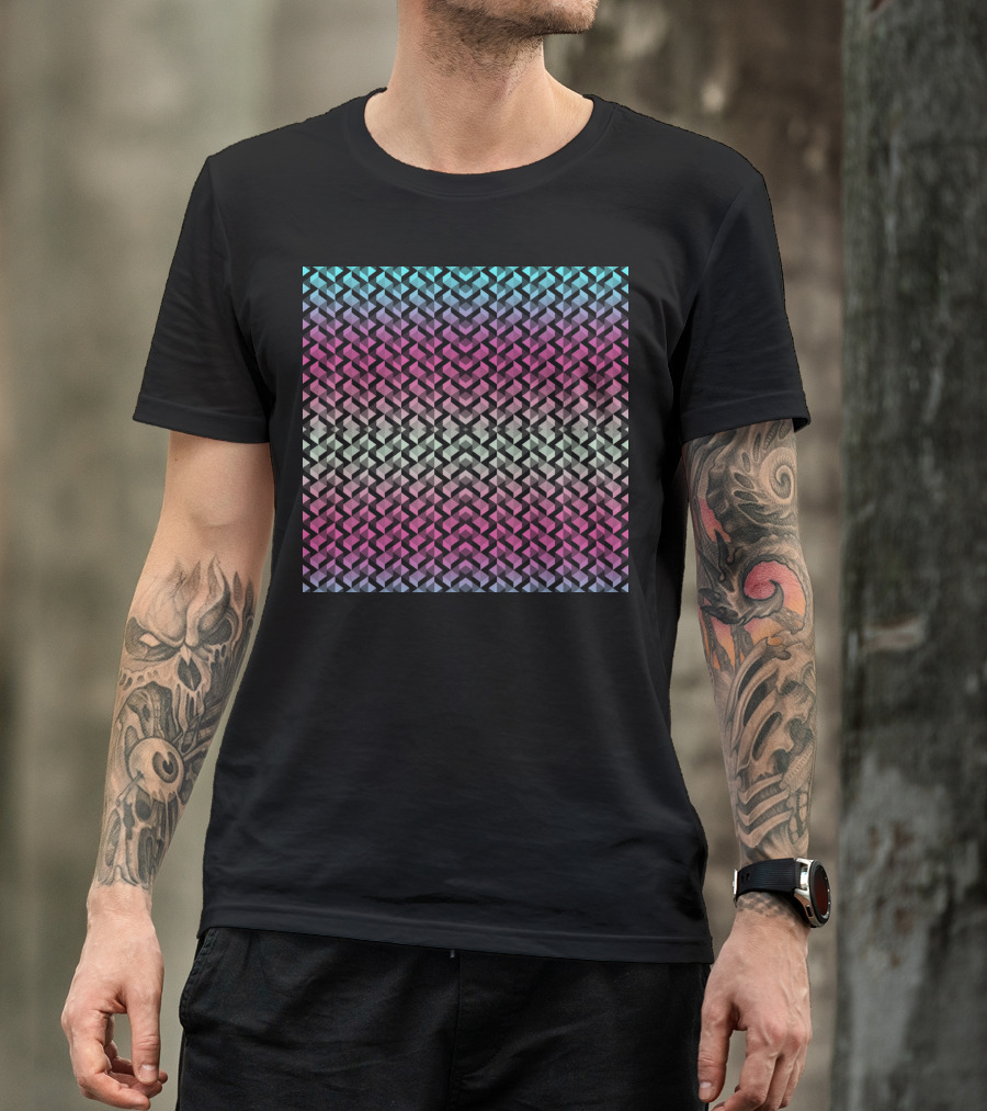 Geometric Vivid Wallpaper Pastel T-Shirt