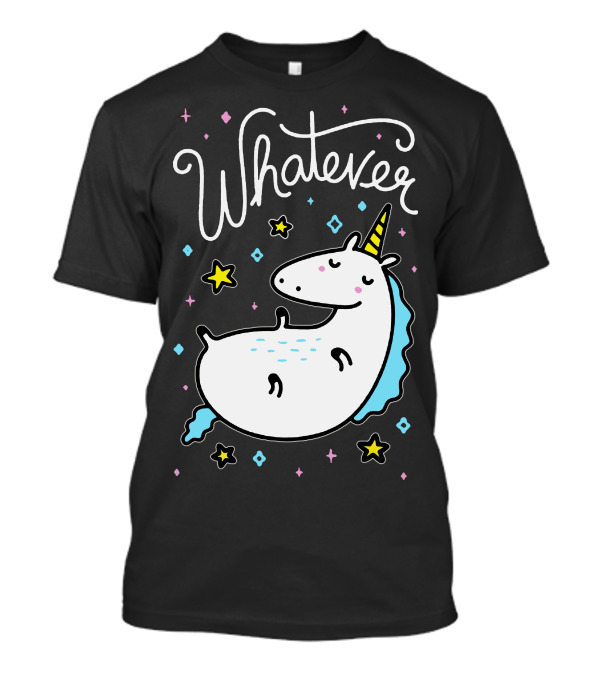 Whatever Unicorn With Stars And Diamonds T-Shirt