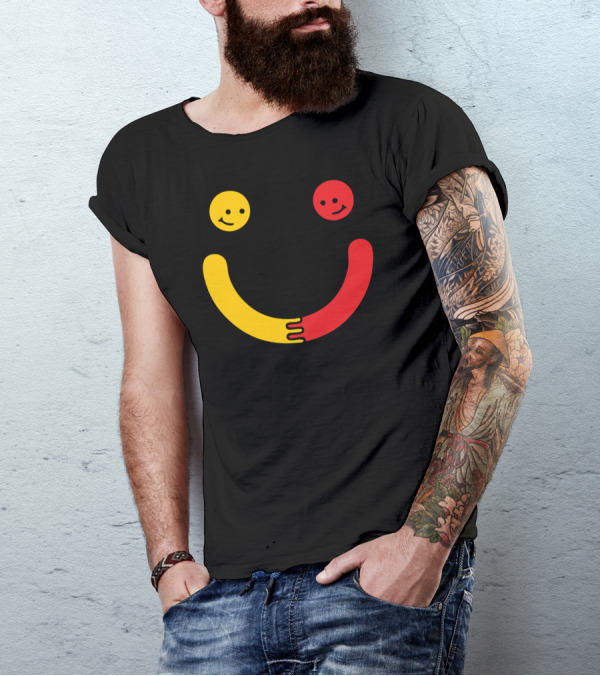 You Make Me Smile Together Emoji Faces Hugging T-Shirt