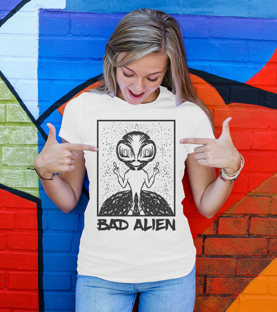 Bad Alien Peace Gesture T-Shirt
