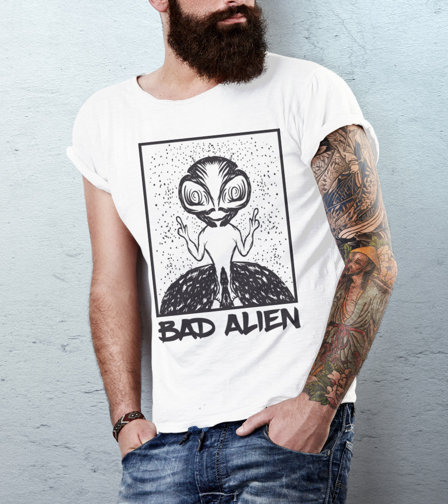 Bad Alien Peace Gesture T-Shirt