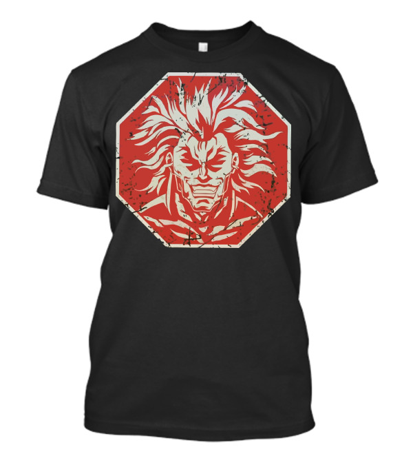 Baki Hanma Fierce Red Octagon T-Shirt