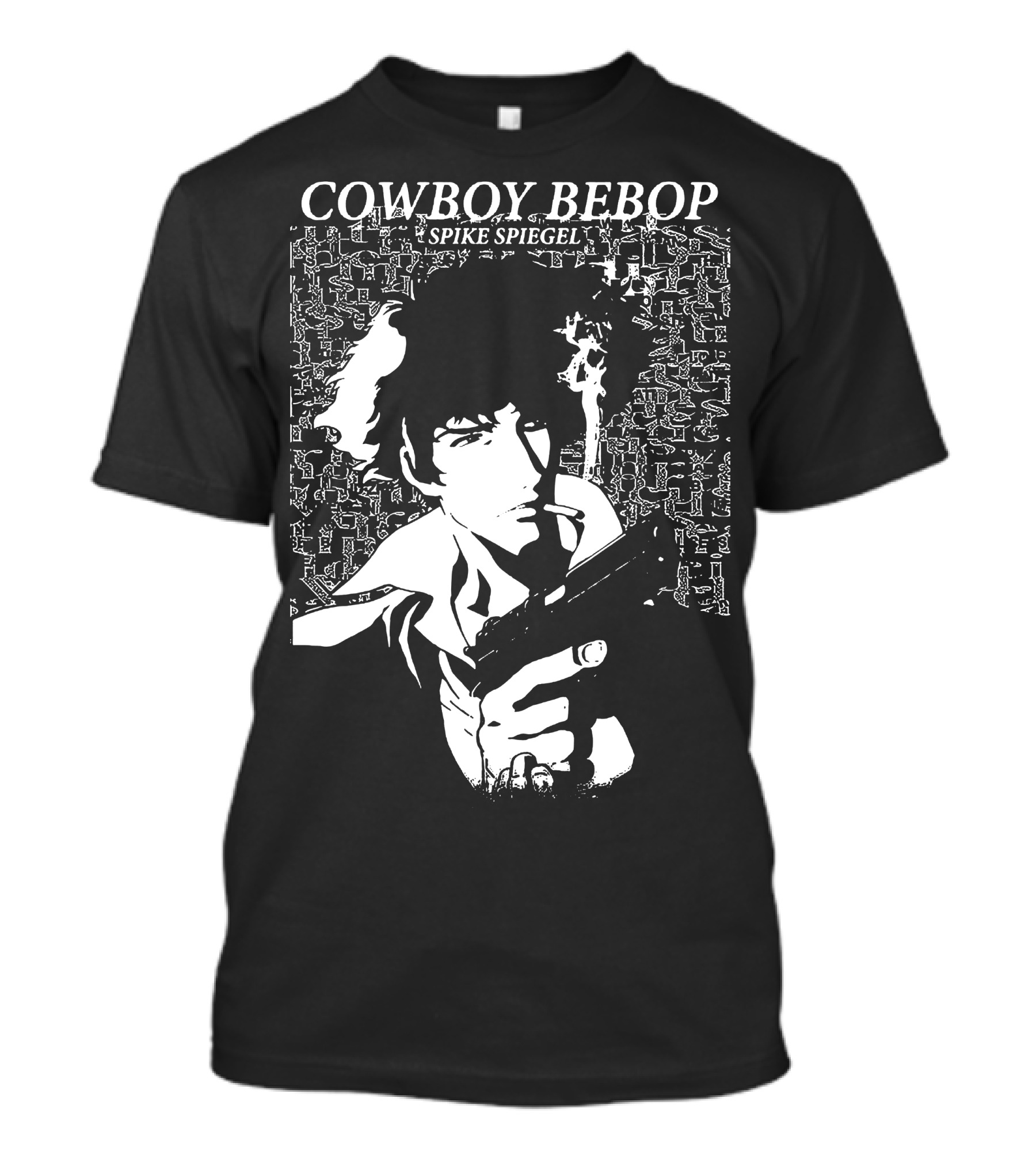 Cowboy Bebop Spike Spiegel Smoking Gun Anime Manga T-Shirt