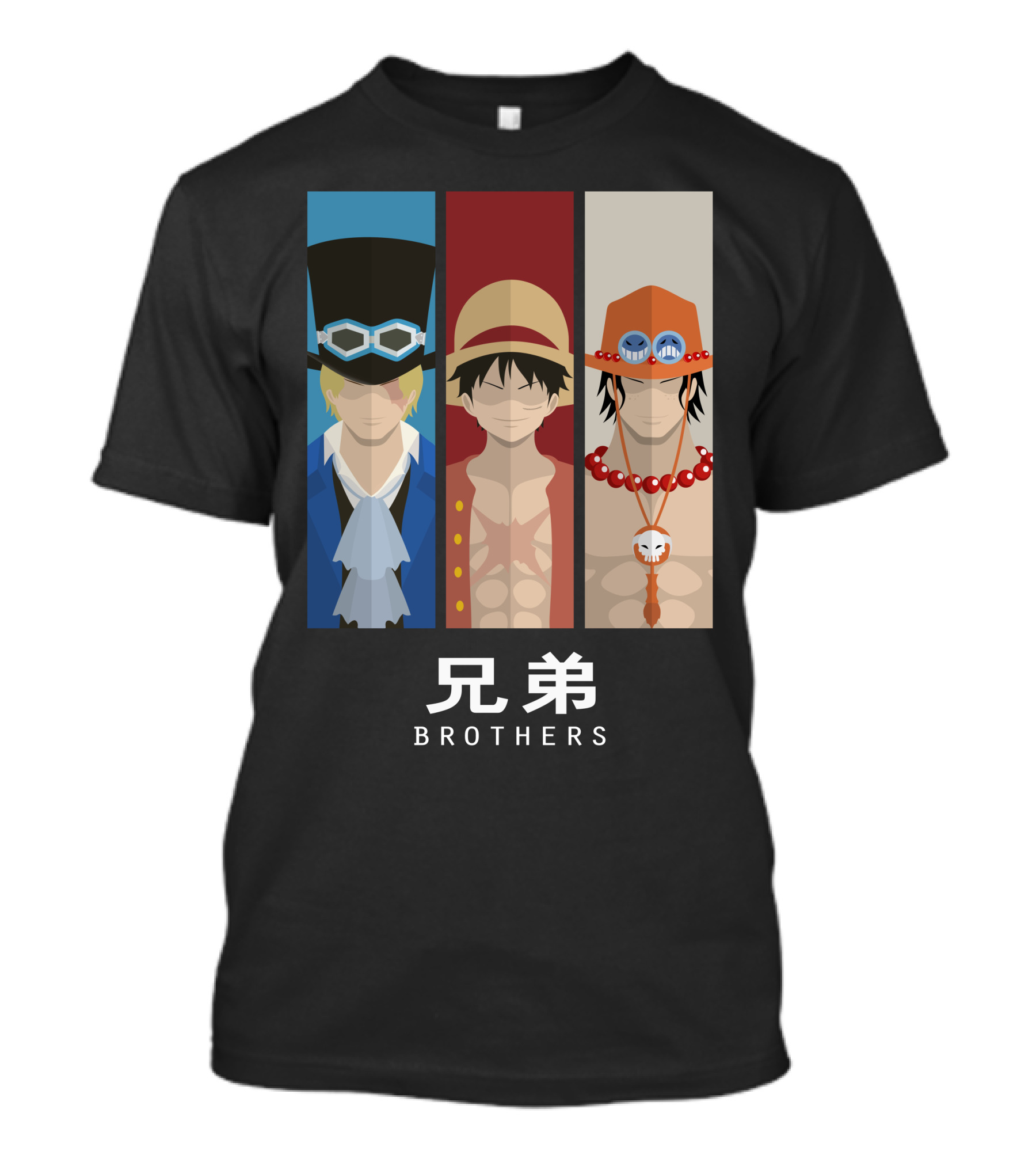 One Piece Brothers Luffy Ace Sabo Anime Manga T-Shirt