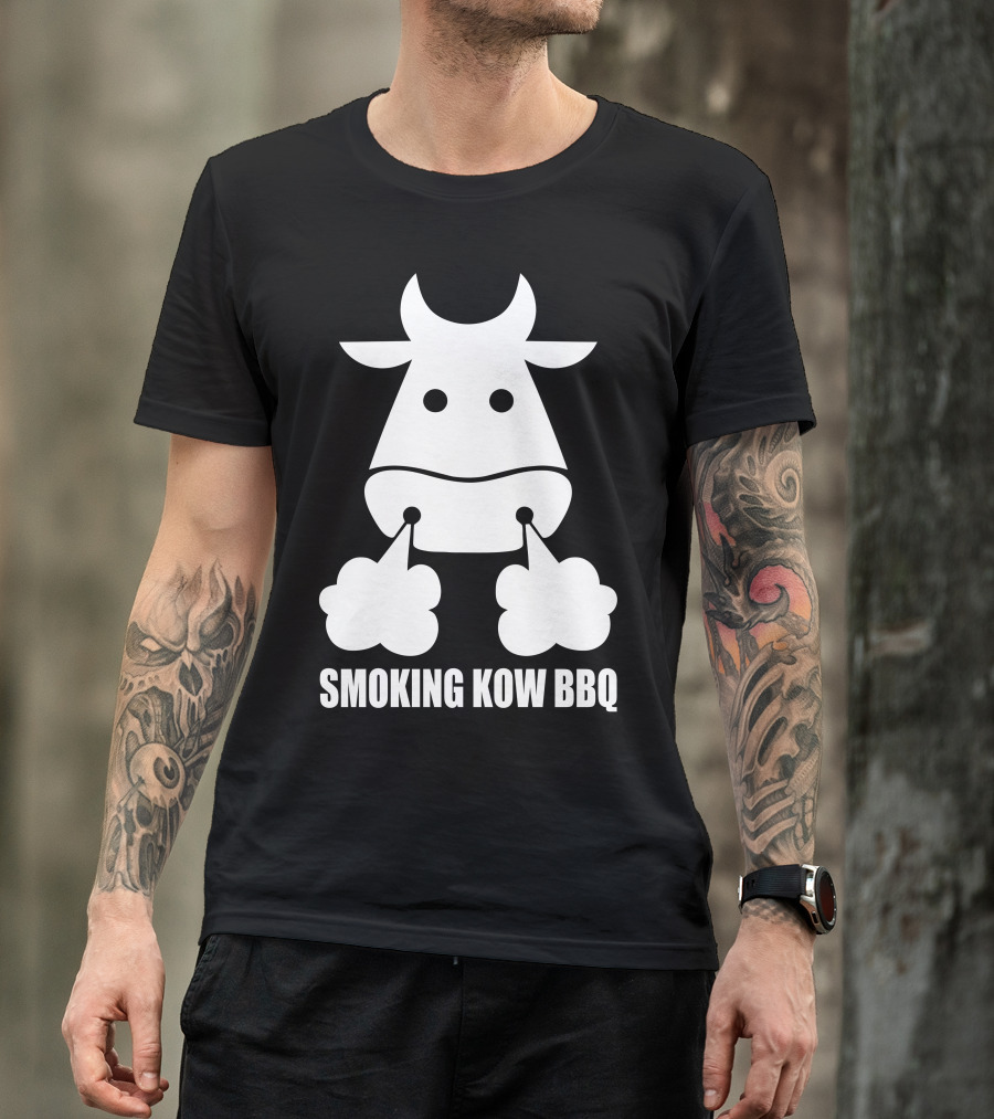 Smoking Kow BBQ Cow With Smoke Puffs T-Shirt