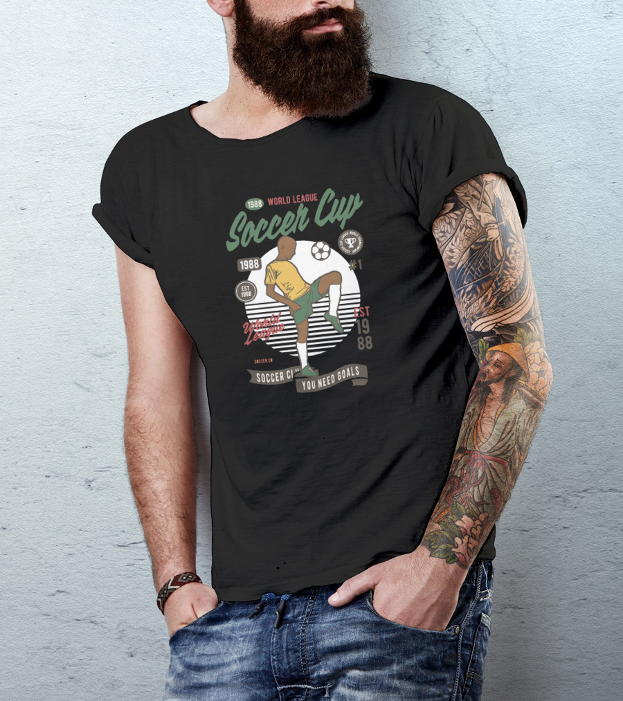 Soccer Cup World League 1988 You Need Goals T-Shirt