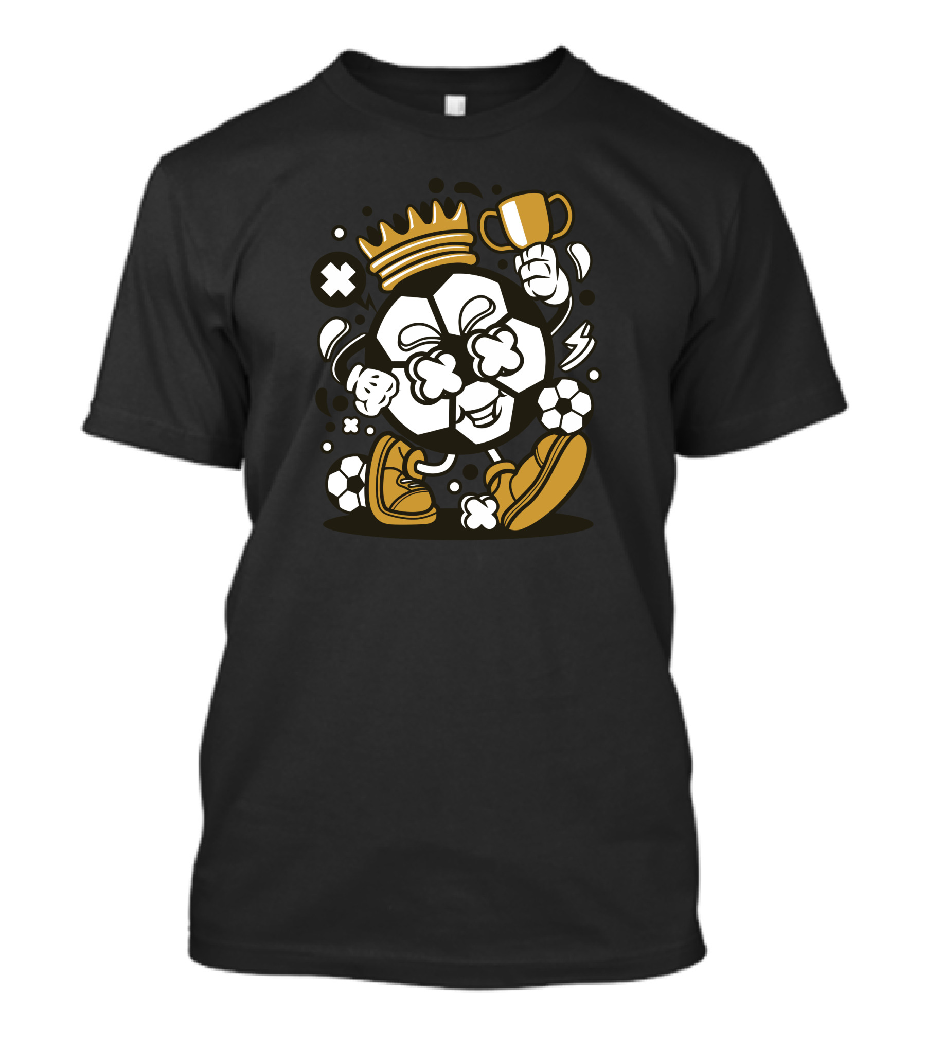 Soccer King Crown Trophy Victory Ball T-Shirt