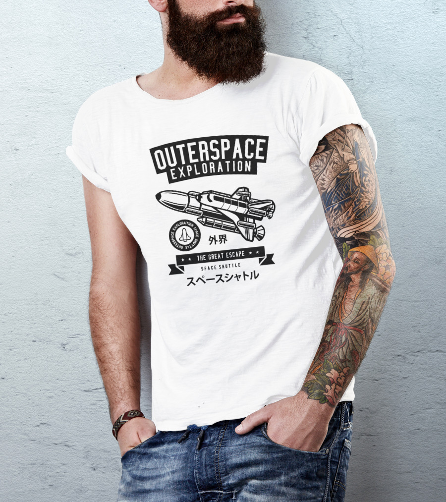 OUTERSPACE EXPLORATION THE GREAT ESCAPE SPACE SHUTTLE T-Shirt