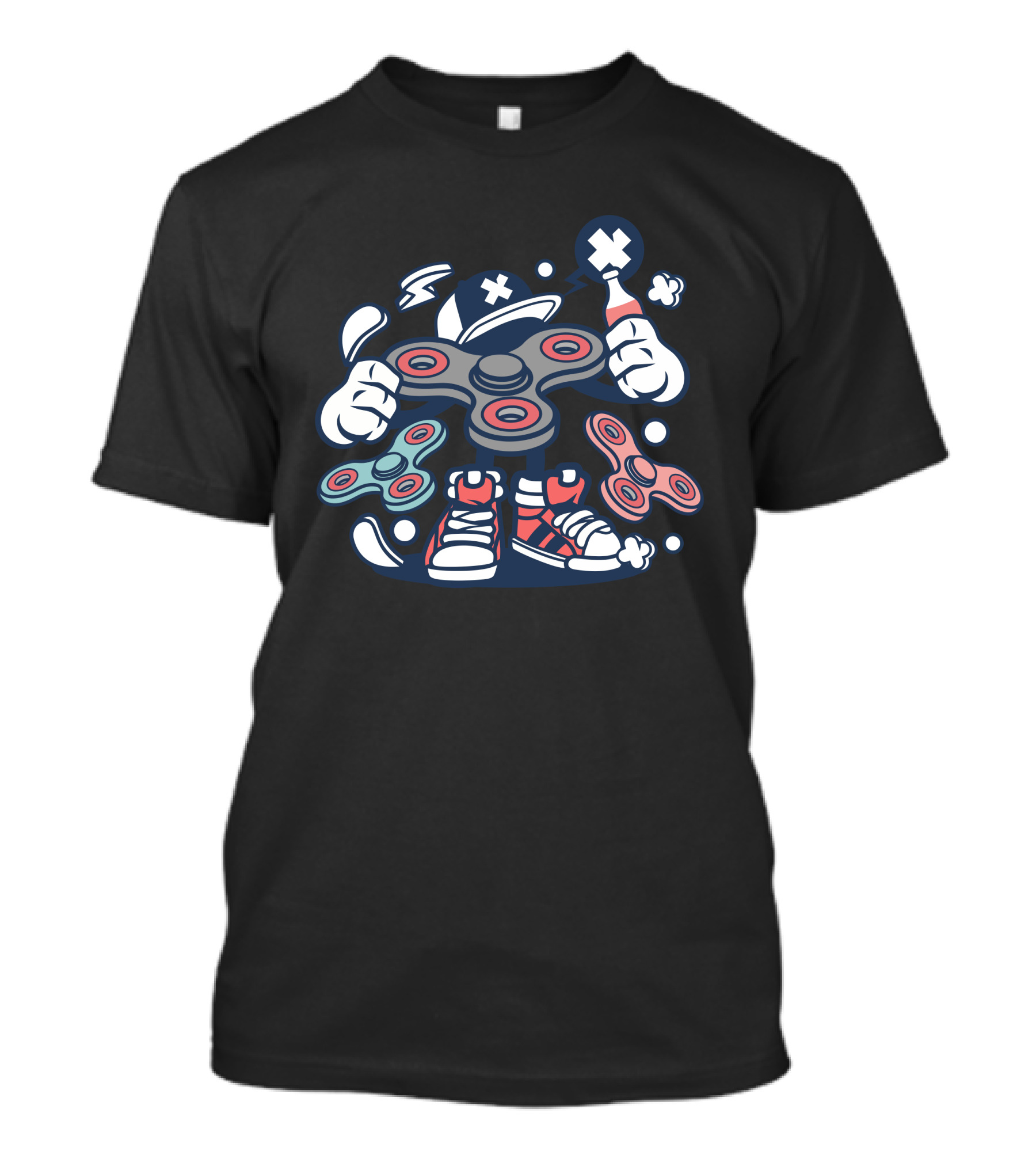 Spinner Character With Sneakers And Bottle T-Shirt