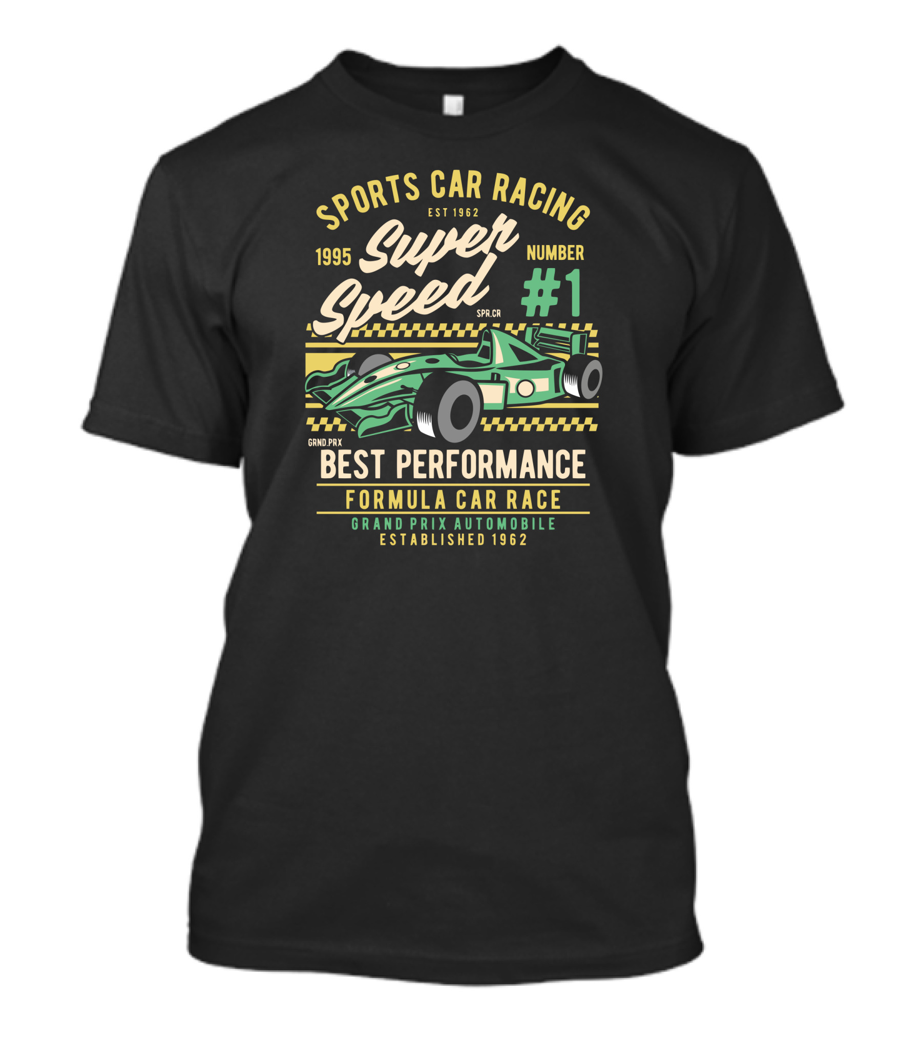 Sports Car Racing 1962 Super Speed Grand Prix Formula Car Race Best Performance 1995 Number 1 T-Shirt