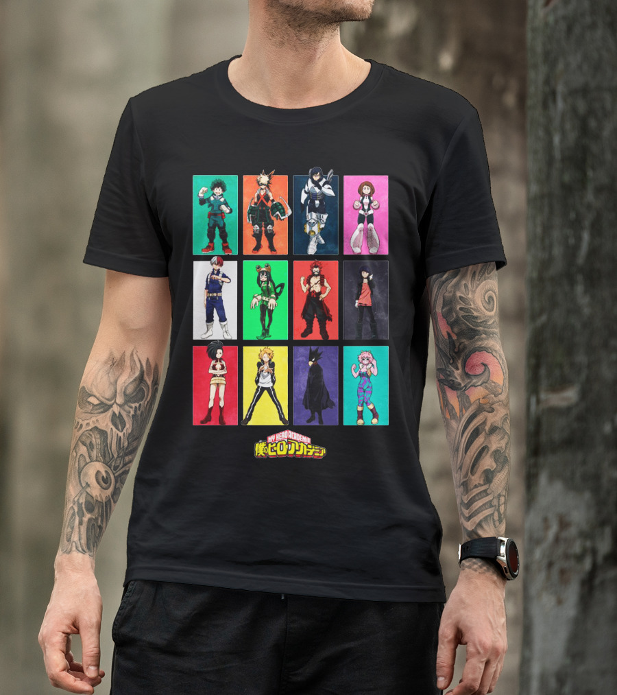 My Hero Academia Squad Hero Anime Characters T-Shirt