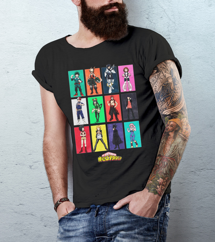 My Hero Academia Squad Hero Anime Characters T-Shirt