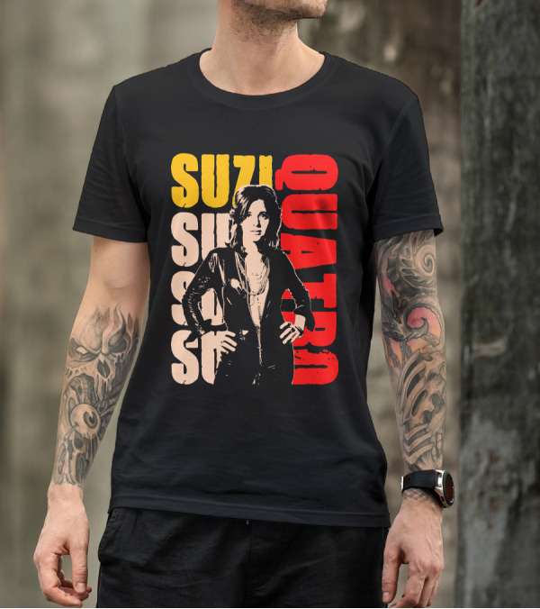 Suzi Quatro 70s Glam Rock Vintage Style Retro T-Shirt