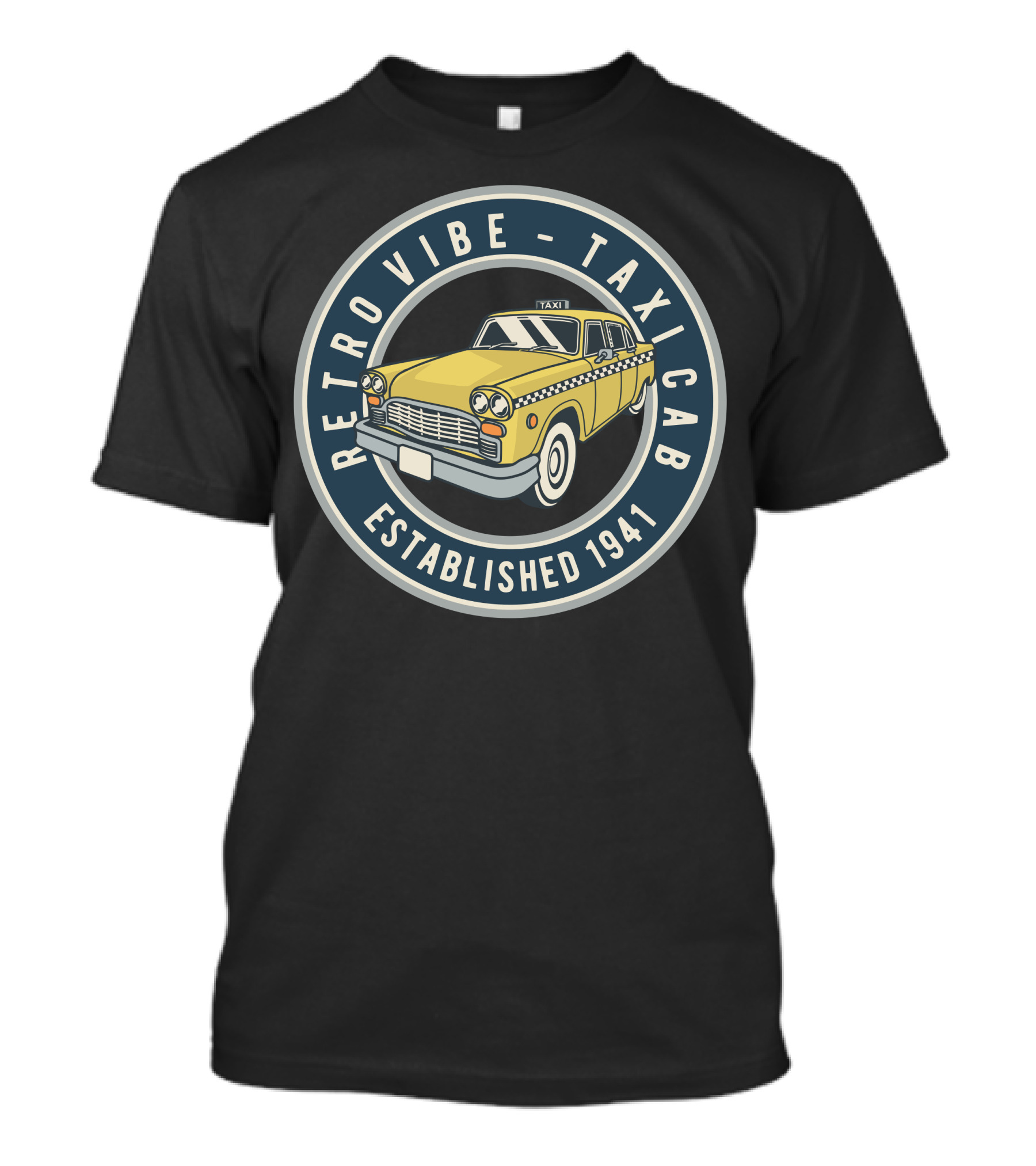 Retro Vibe Taxi Cab Established 1941 T-Shirt