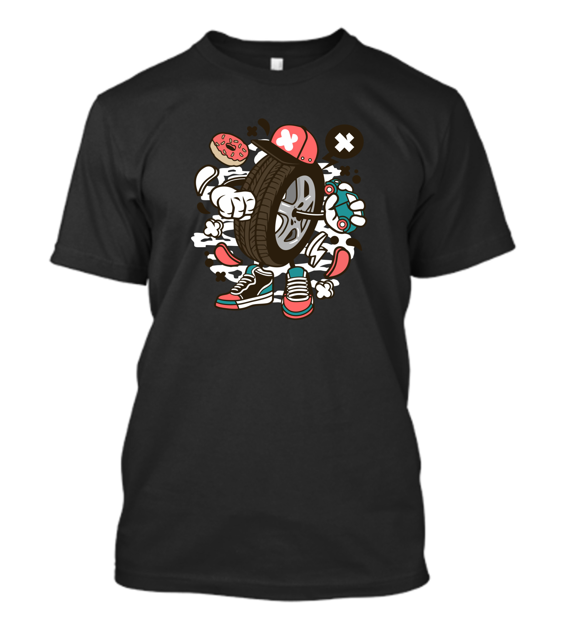 The Wheel Donut Cap X Sneakers Controller T-Shirt