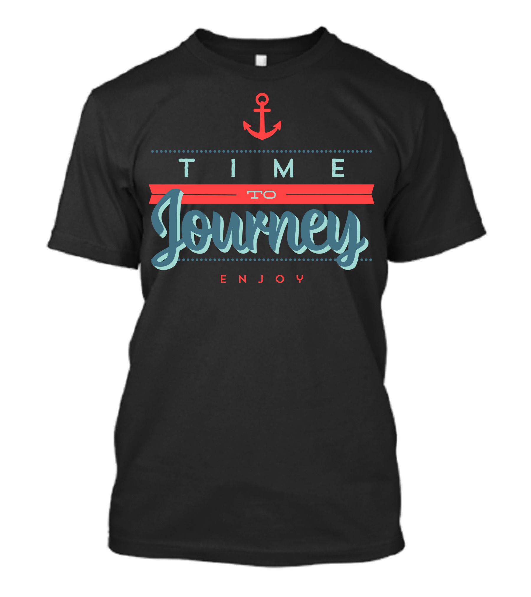 Time To Journey Enjoy Nautical Anchor T-Shirt