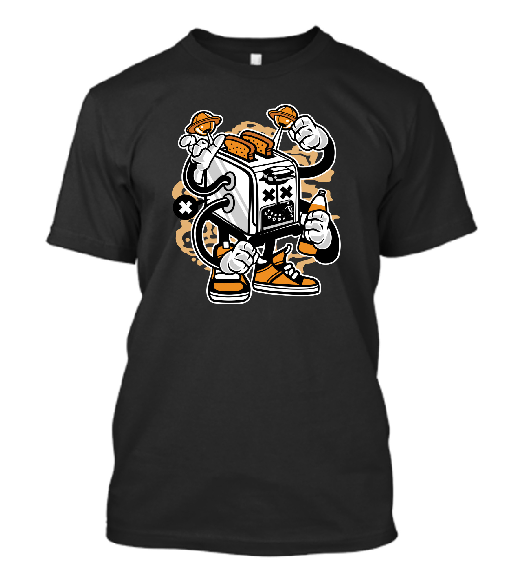 Toaster Monster Toasting Boxing Robot With Shoes And Bottle T-Shirt