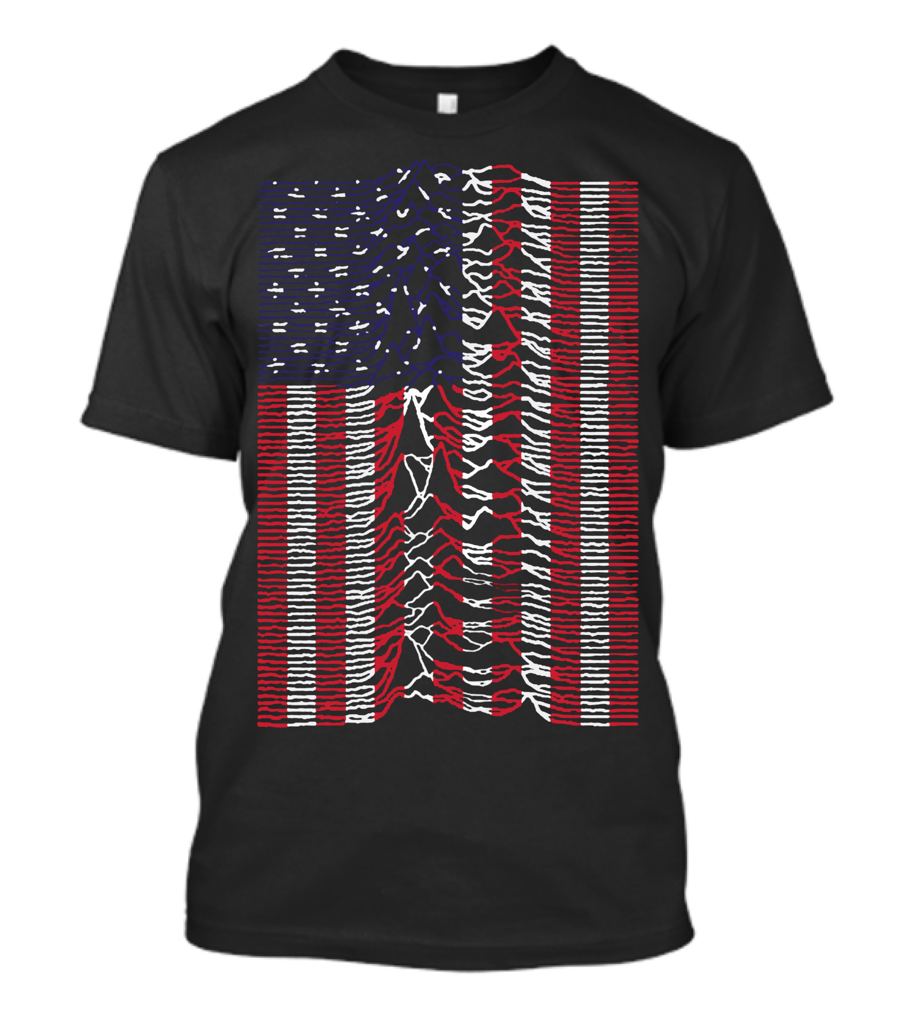 Unknown Pleasures USA Flag T-Shirt