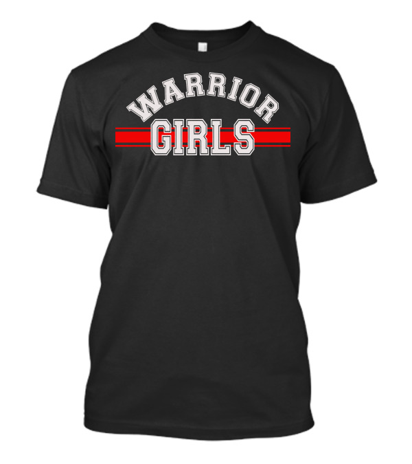 Warrior Girls Vintage Collegiate Style Red Stripes T-Shirt