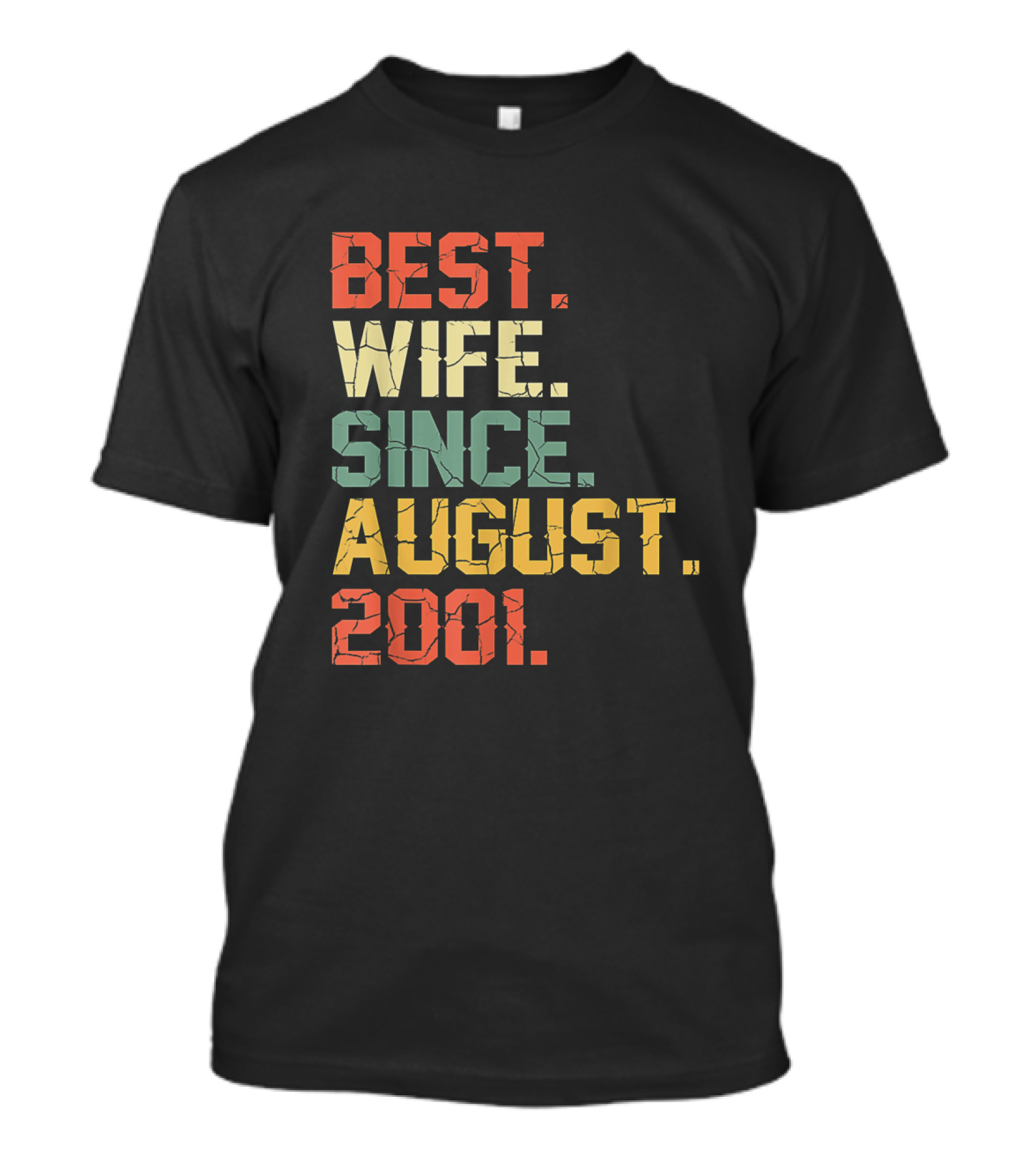 Best Wife Since August 2001 Anniversary Gift Idea T-Shirt
