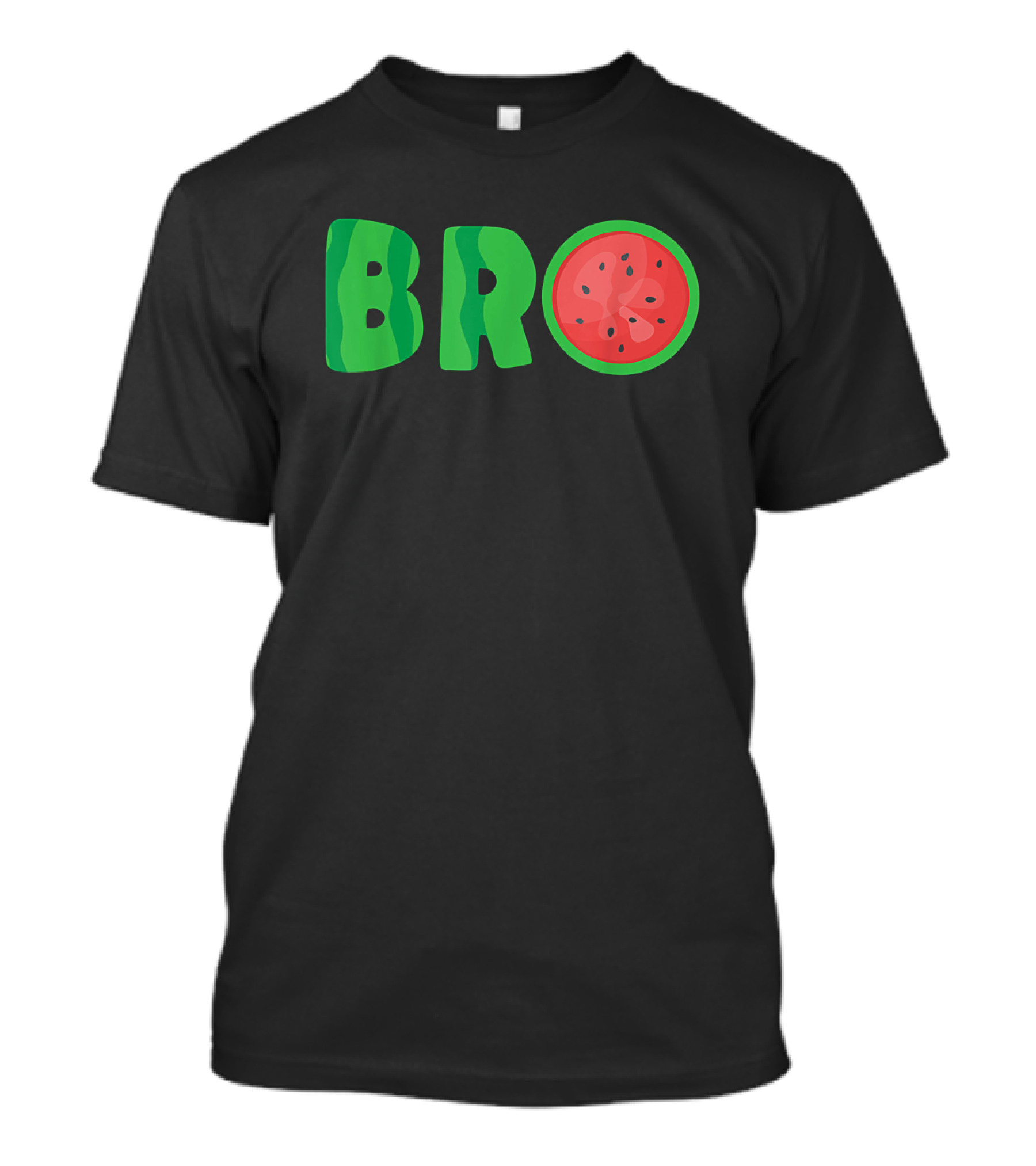 Bro Watermelon Cool Summer Tropical Fruit Melon Slice T-Shirt