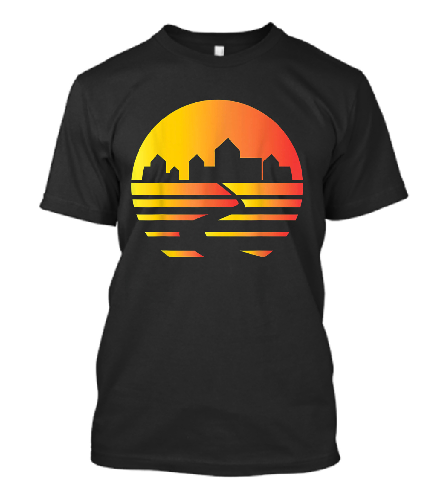 City Skyline Sunset Inspired Catan Board Game Tabletop Gaming T-Shirt