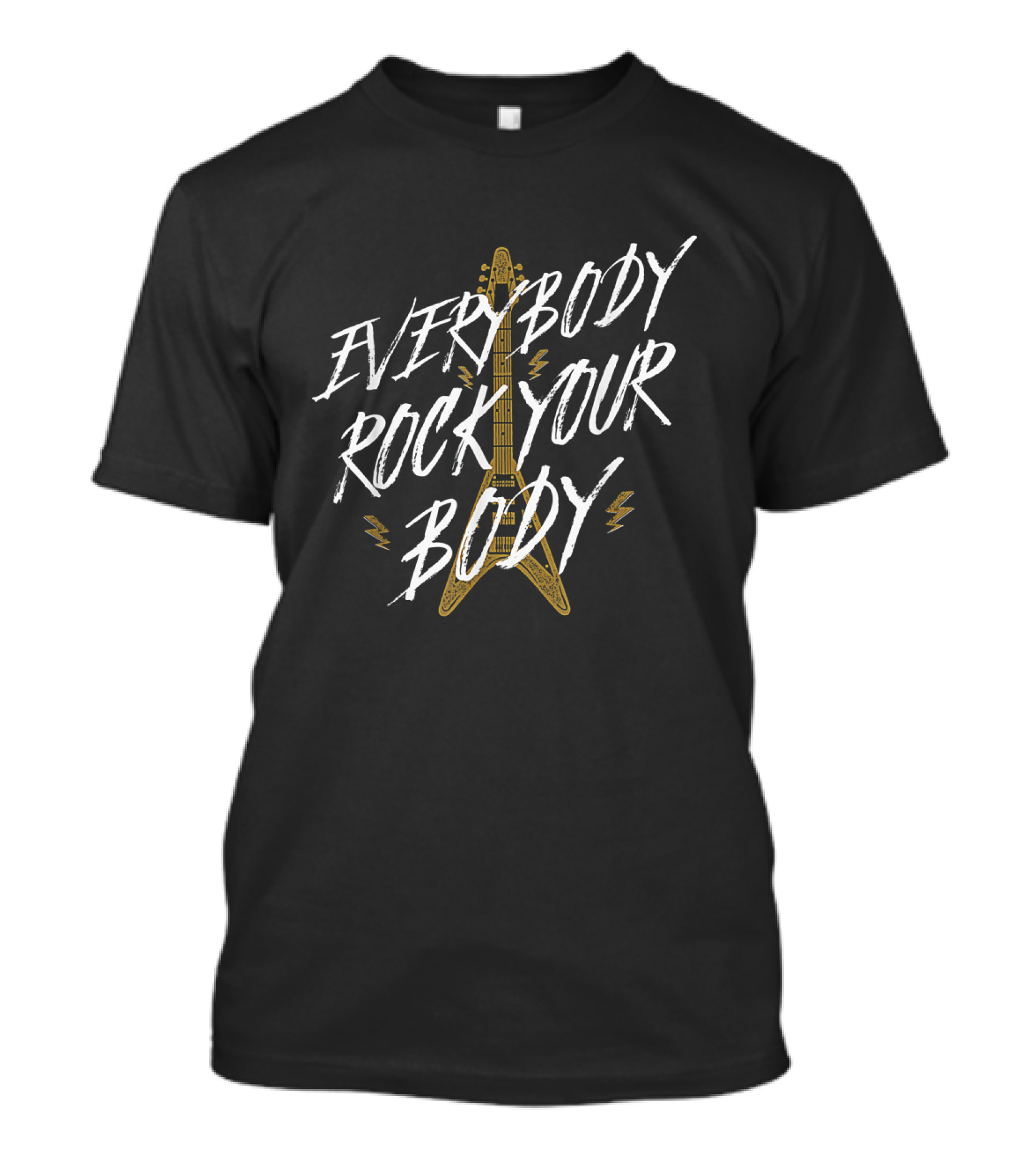Everybody Rock Your Body Backstreet Boys Fan Guitar T-Shirt