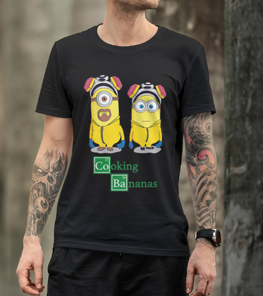 Cooking Bananas Minion Parody With Breaking Bad Style Elements T-Shirt