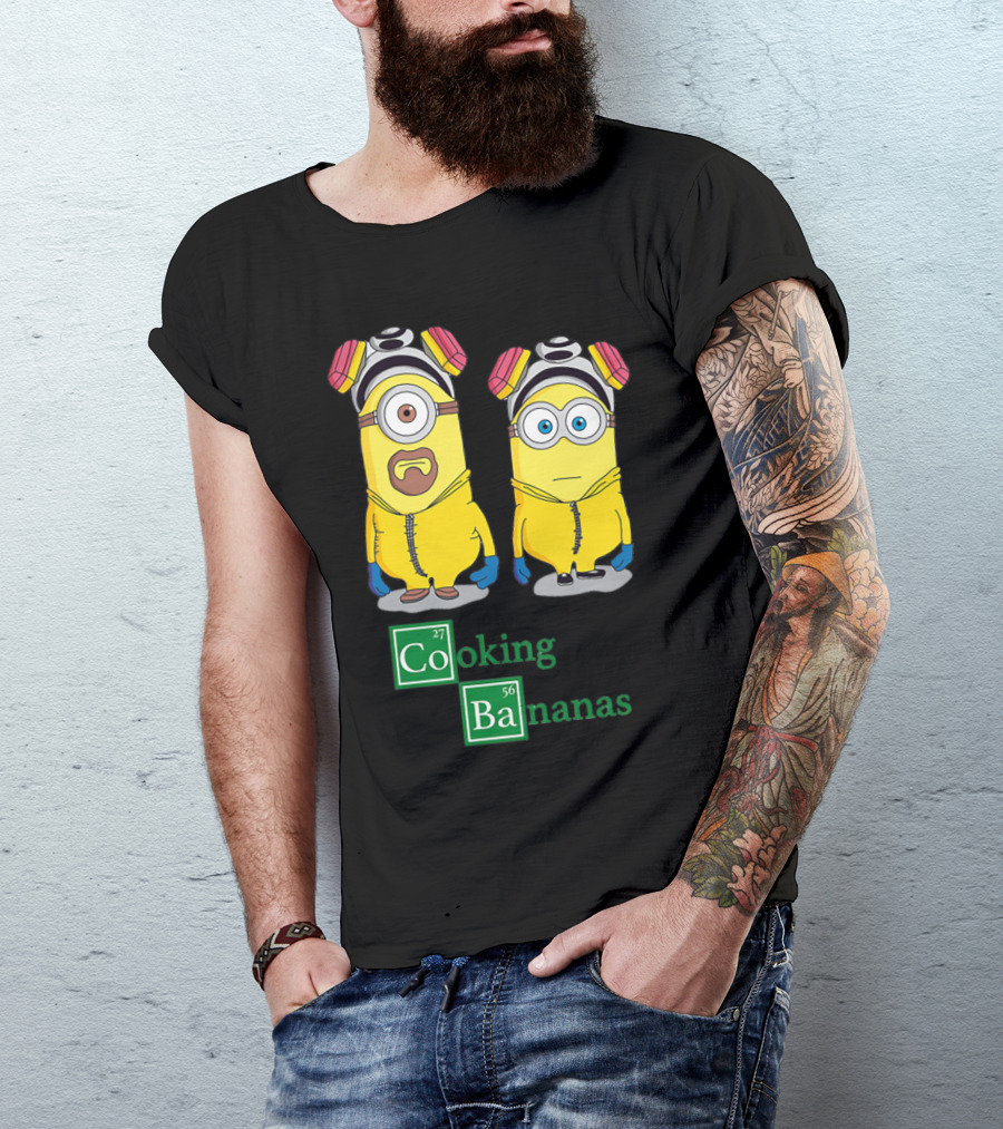 Cooking Bananas Minion Parody With Breaking Bad Style Elements T-Shirt