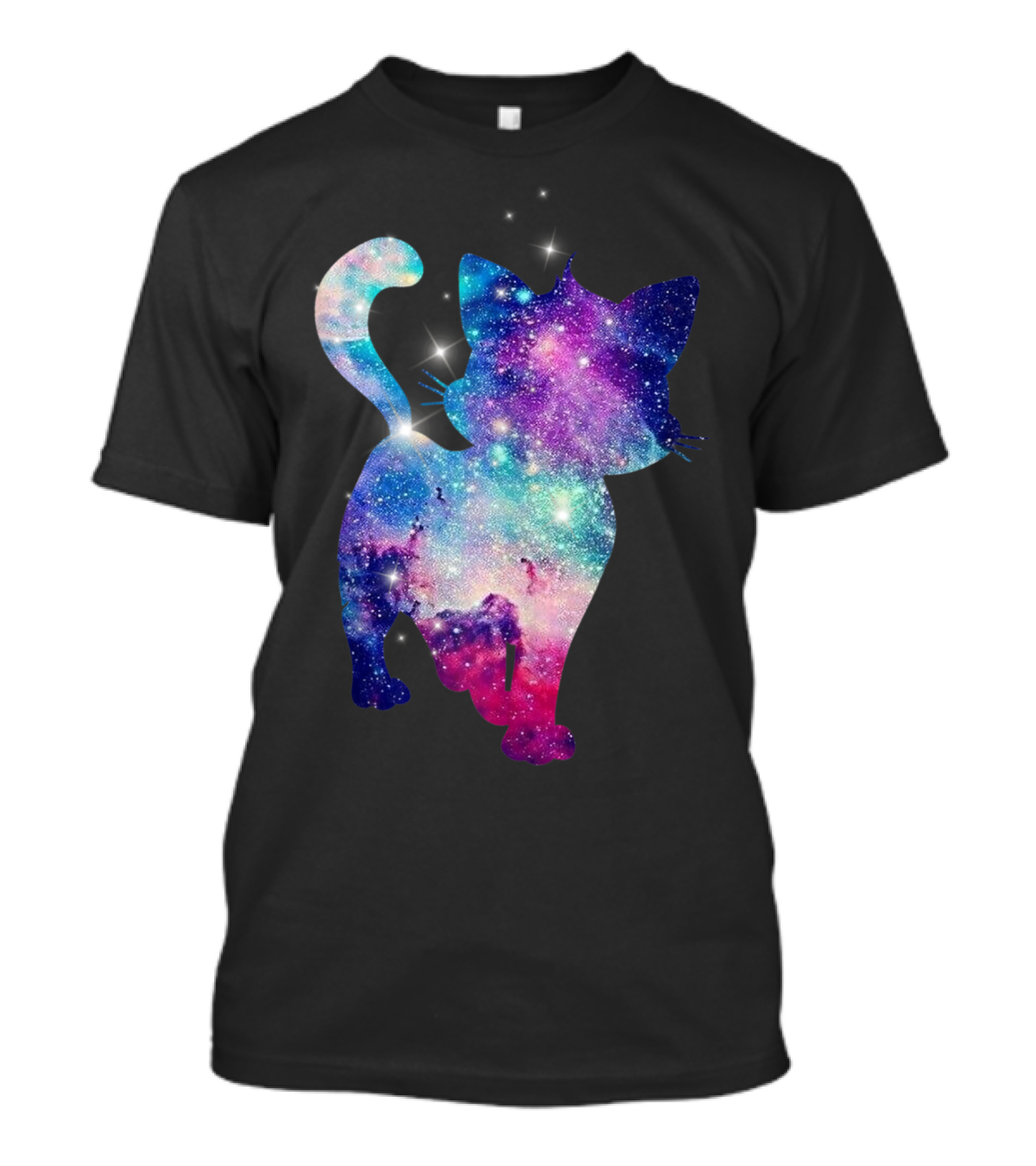 Cute Kitty Lover Galaxy Cats Stars Space T-Shirt