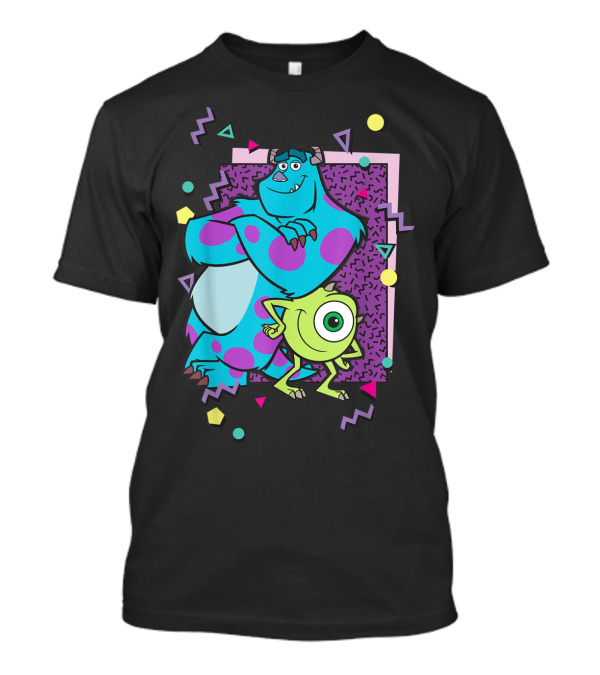 Disney Pixar Monsters Inc. Mike And Sully Retro 90's Look T-Shirt