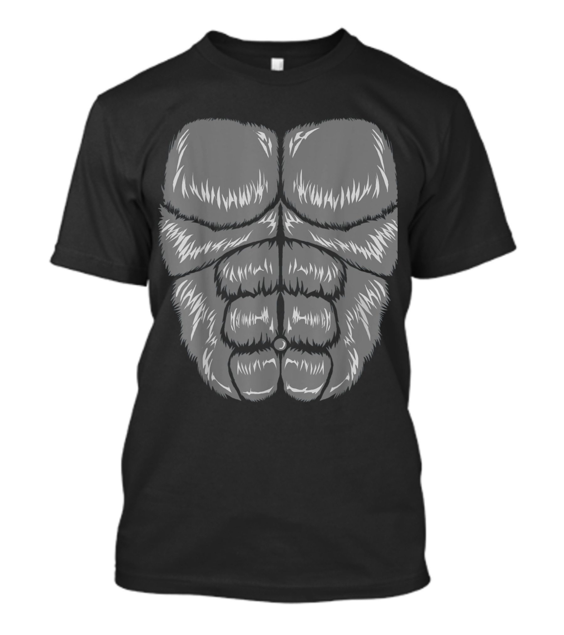 Halloween Gorilla Chest Muscle Costume Youth T-Shirt