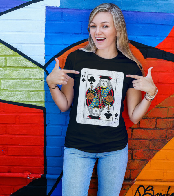 Jack Of Clubs Playing Card Tarot T-Shirt