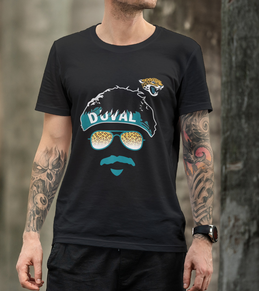 Duval Jaguar Shades Uncle Rico Minshew T-Shirt