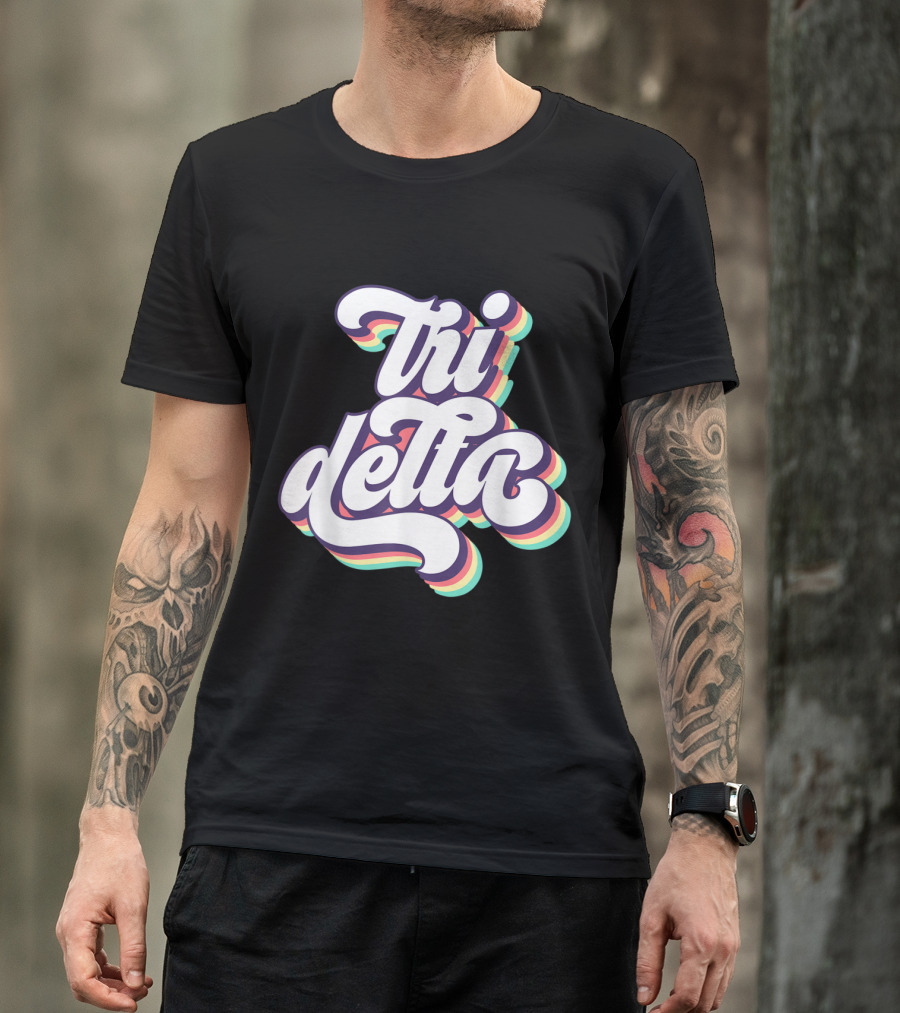 Tri Delta Sorority Retro Greek T-Shirt
