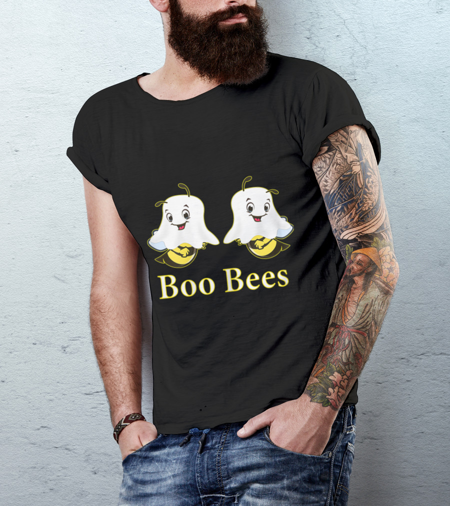 Halloween Boo Bees Funny Ghost Costume T-Shirt