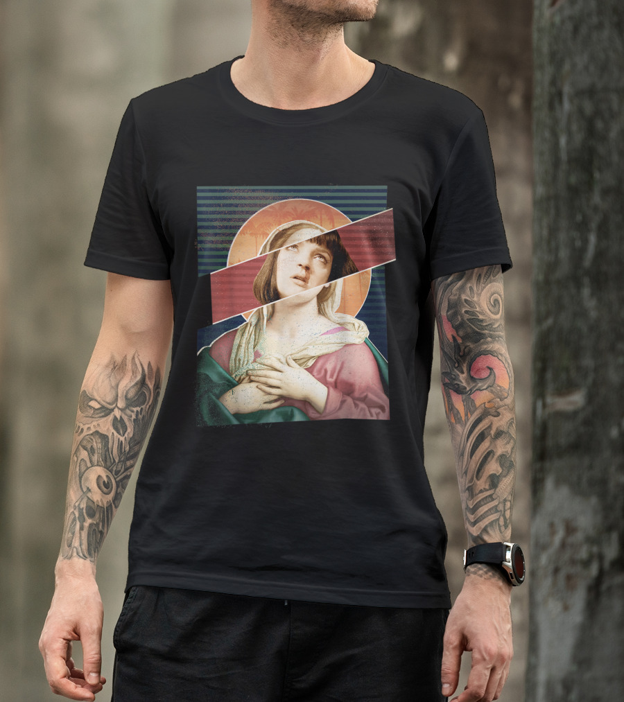 Virgin Mia Wallace Overdose Iconic Nosebleed Collage T-Shirt