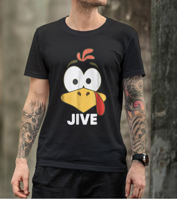 Jive Turkey Funny Cartoon Face T-Shirt
