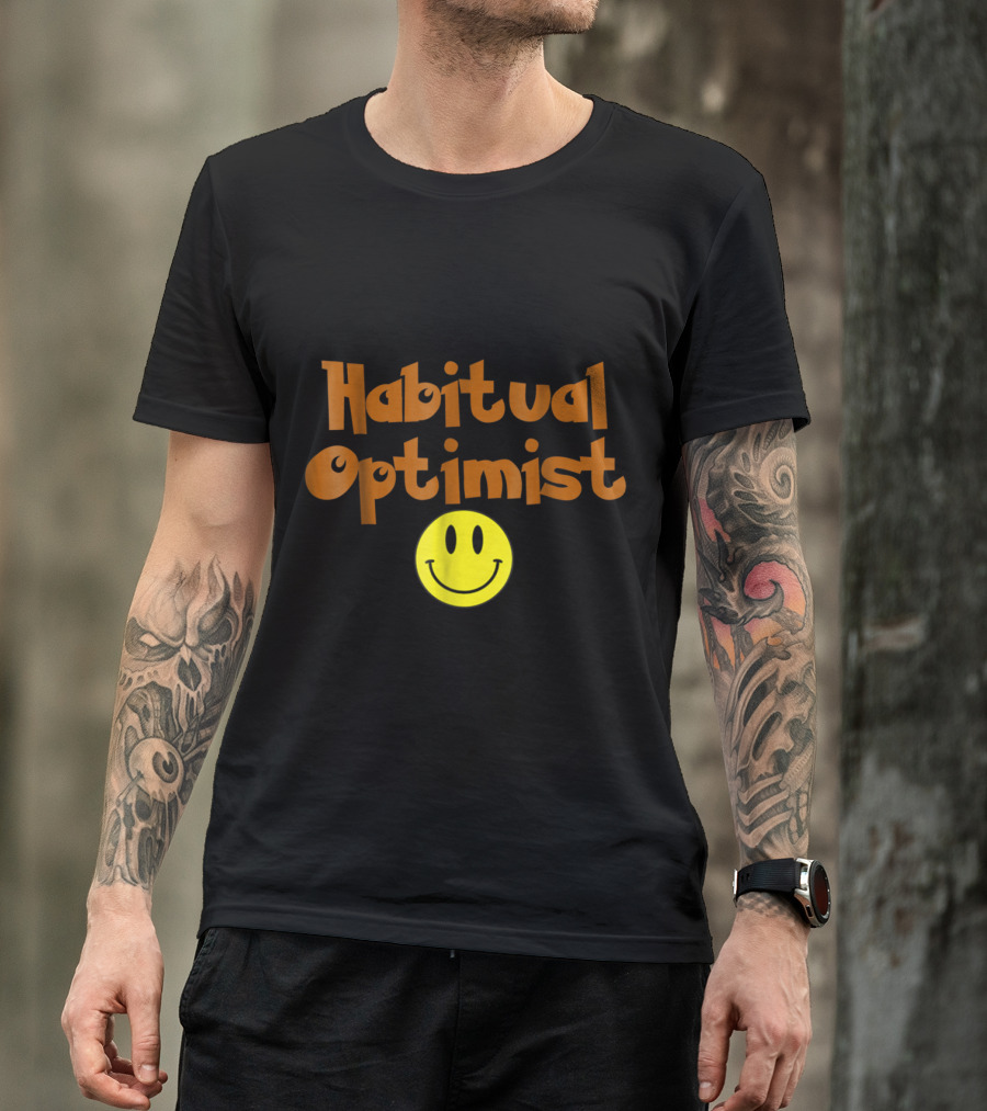 Habitual Optimist Smiley Emoji T-Shirt