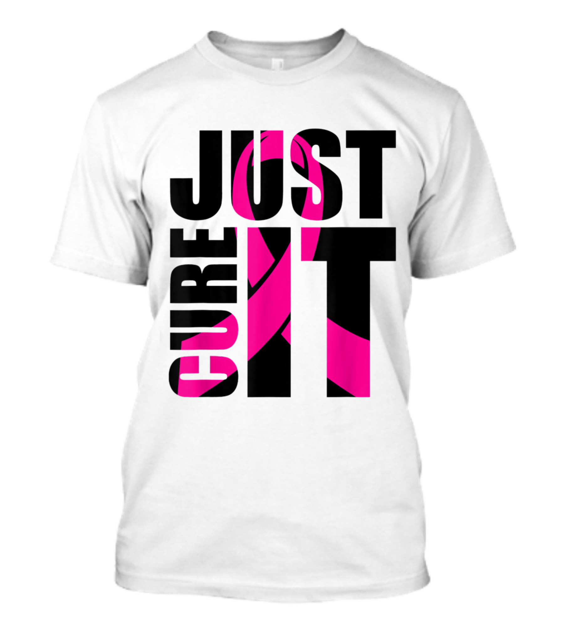 Just Cure It Pink Breast Cancer Awareness T-Shirt