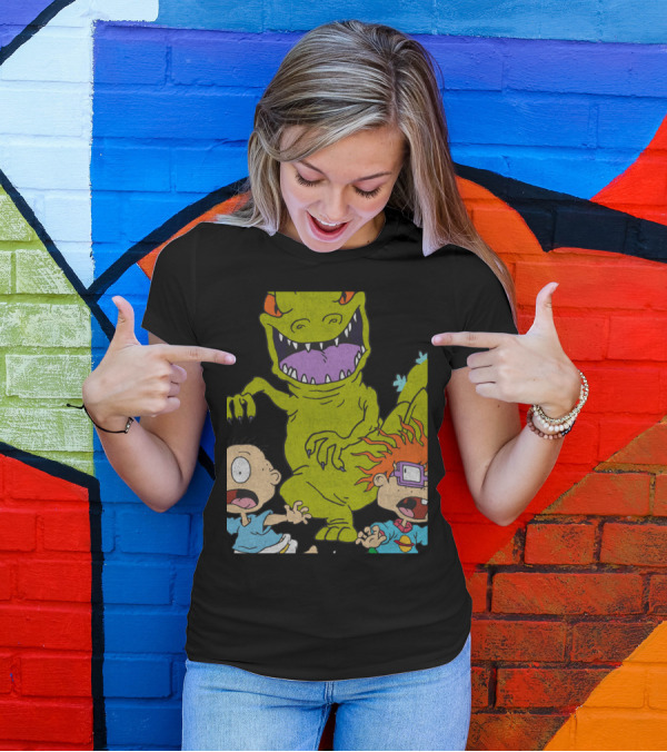 Rugrats Reptar Chase 90s Rugrats Reptar Chase T-Shirt