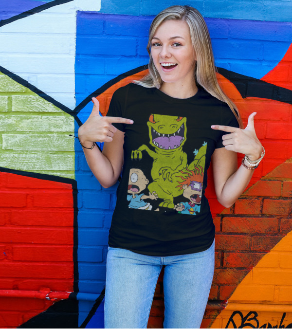 Rugrats Reptar Chase 90s Rugrats Reptar Chase T-Shirt