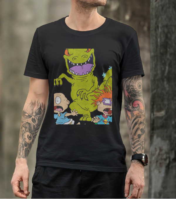 Rugrats Reptar Chase 90s Rugrats Reptar Chase T-Shirt