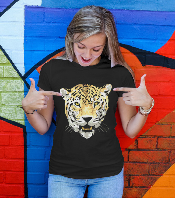 Wild Jaguar Fierce Face T-Shirt