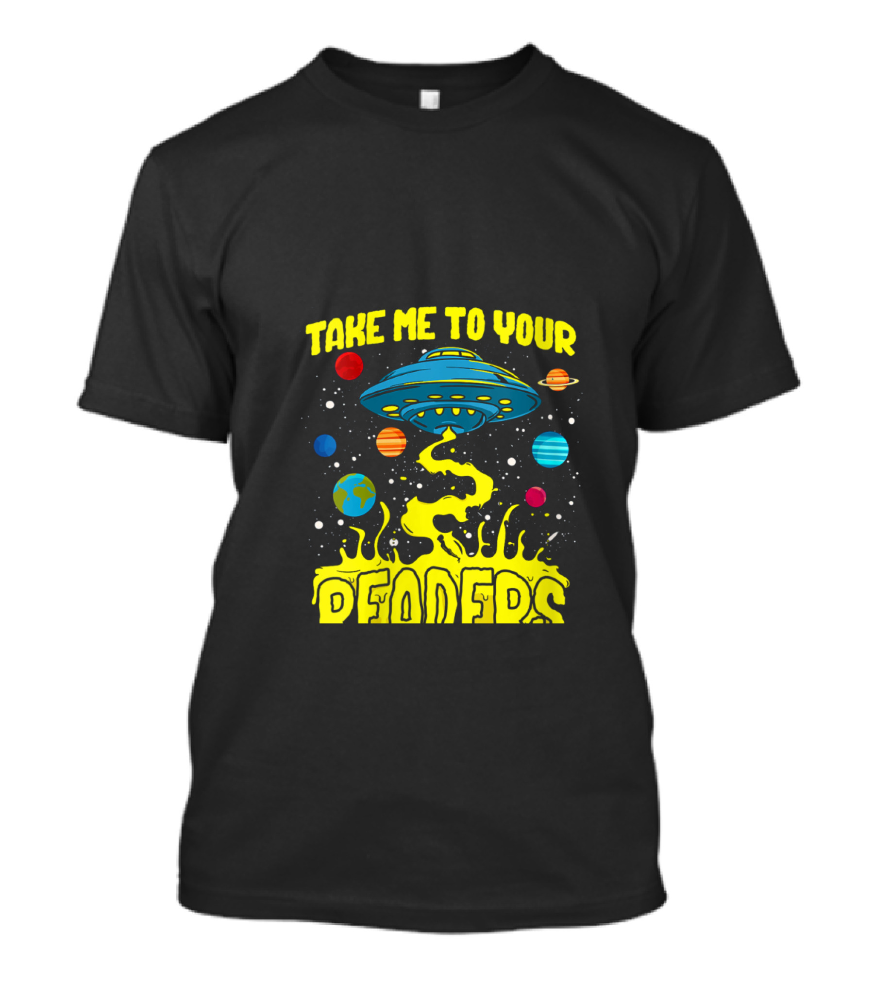 Take Me To Your Readers Funny Reading For Alien Lovers UFO Space T-Shirt