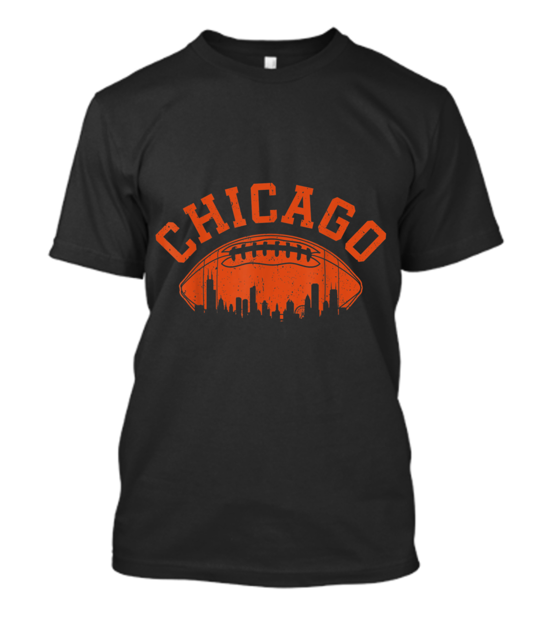 Chicago Football Skyline Vintage Illinois T-Shirt